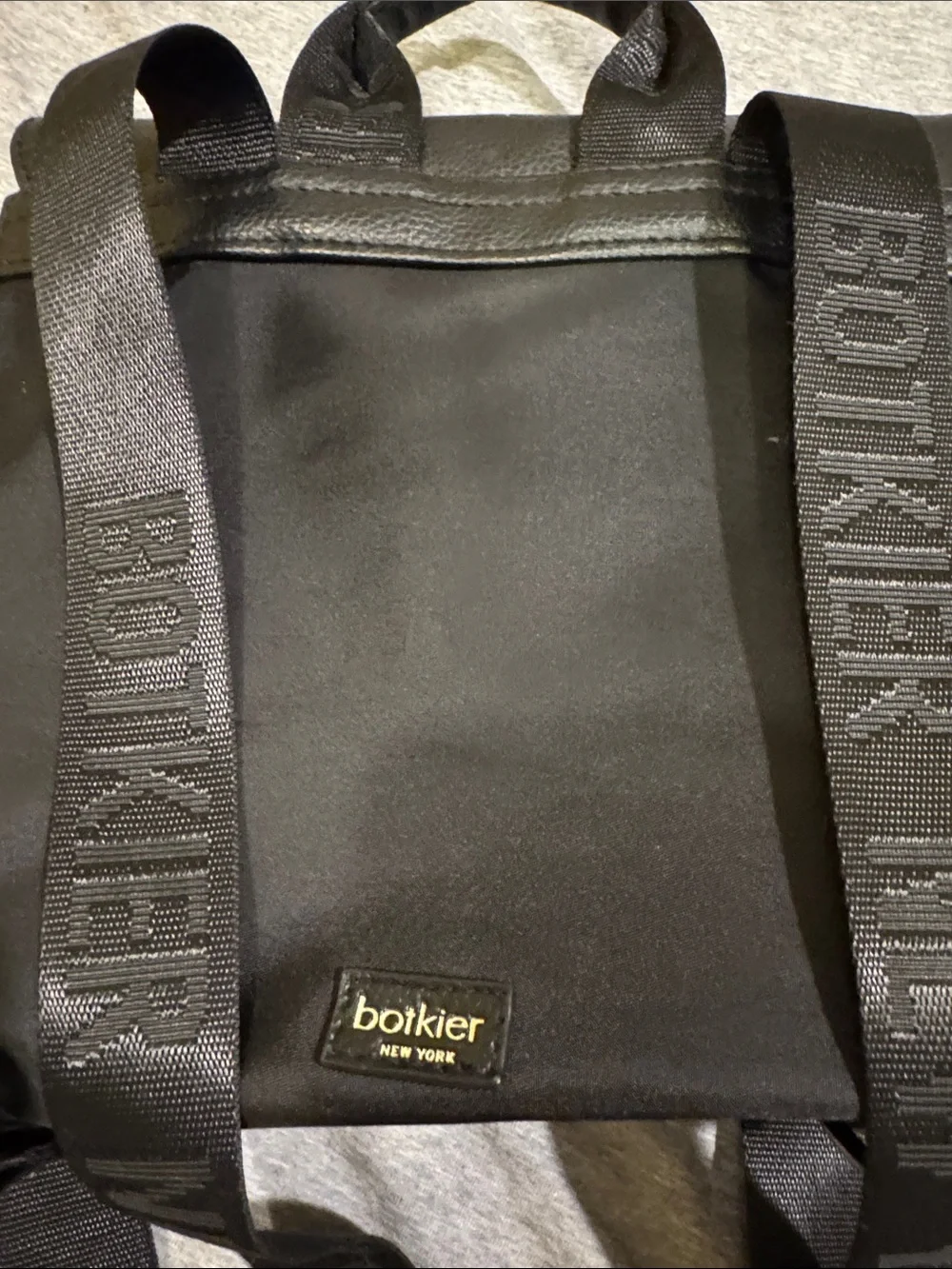 Botkier Black Nylon Convertible Backpack